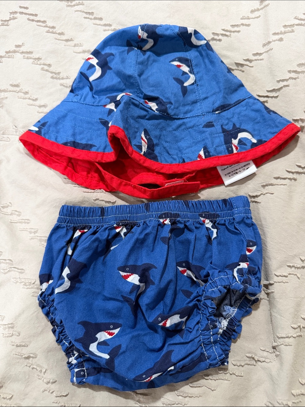 Pottery Barn Kids Sun Hat and Swim Bottoms - Size 6-12 Months